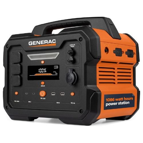 Generac 1086Wh Portable Power Station with Lithium-Ion Battery